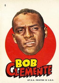 1967 Topps Stickers Pittsburgh Pirates #6 Bob Clemente Front