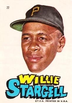 1967 Topps Stickers Pittsburgh Pirates #22 Willie Stargell Front