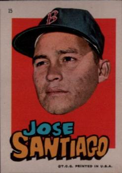 1967 Topps Stickers Boston Red Sox #15 Jose Santiago Front