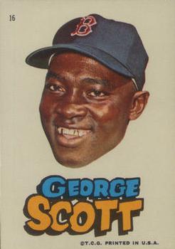 1967 Topps Stickers Boston Red Sox #16 George Scott Front