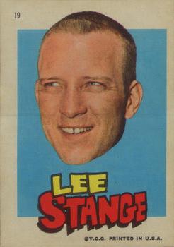1967 Topps Stickers Boston Red Sox #19 Lee Stange Front