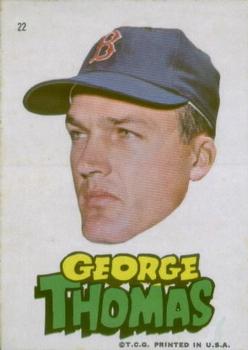 1967 Topps Stickers Boston Red Sox #22 George Thomas Front
