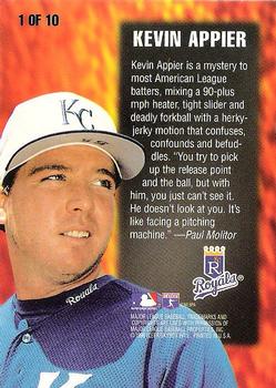 1996 Fleer - Smoke 'N Heat #1 Kevin Appier Back
