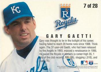 1996 Fleer - Team Leaders #7 Gary Gaetti Back