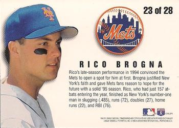 1996 Fleer - Team Leaders #23 Rico Brogna Back