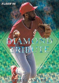 1996 Fleer Update - Diamond Tribute #9 Ozzie Smith Front