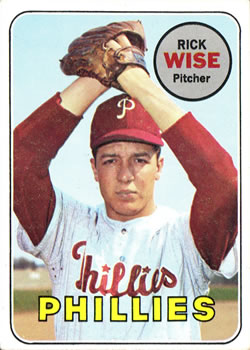 1969 Topps #188 Rick Wise Front