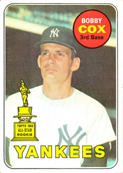 1969 Topps #237 Bobby Cox Front