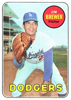 1969 Topps #241 Jim Brewer Front