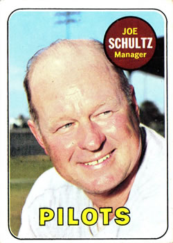 1969 Topps #254 Joe Schultz Front