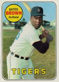 1969 Topps #256 Gates Brown Front