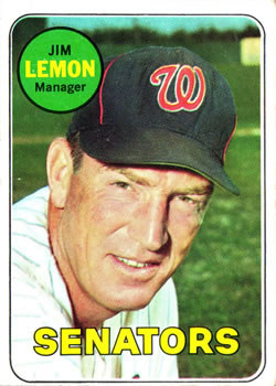 1969 Topps #294 Jim Lemon Front