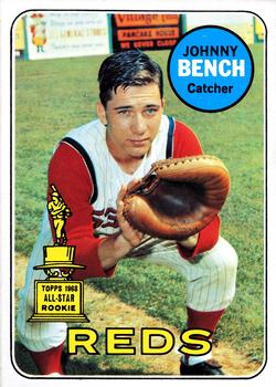 1969 Topps #95 Johnny Bench Front