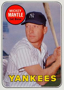 1969 Topps #500 Mickey Mantle Front