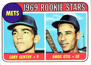 1969 Topps #31 Mets 1969 Rookie Stars (Gary Gentry / Amos Otis) Front