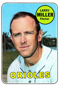 1969 Topps #323 Larry Miller Front