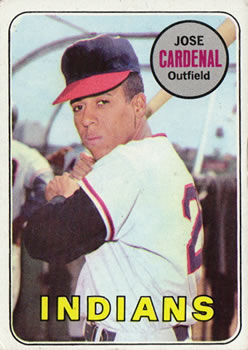 1969 Topps #325 Jose Cardenal Front