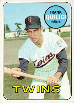 1969 Topps #356 Frank Quilici Front