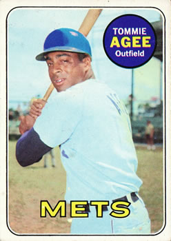 1969 Topps #364 Tommie Agee Front