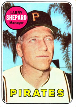 1969 Topps #384 Larry Shepard Front
