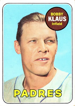 1969 Topps #387 Bobby Klaus Front