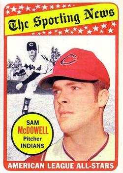1969 Topps #435 Sam McDowell Front
