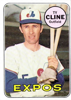 1969 Topps #442 Ty Cline Front