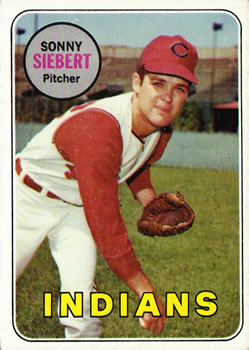 1969 Topps #455 Sonny Siebert Front