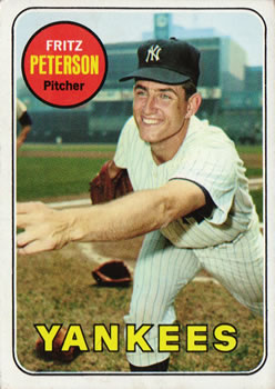 1969 Topps #46 Fritz Peterson Front