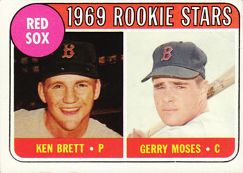 1969 Topps #476 Red Sox 1969 Rookie Stars (Ken Brett / Gerry Moses) Front