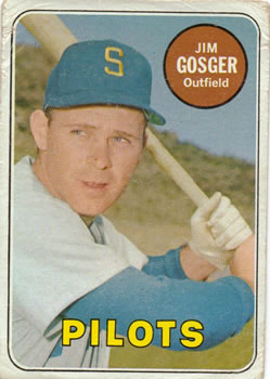 1969 Topps #482 Jim Gosger Front