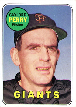 1969 Topps #485 Gaylord Perry Front