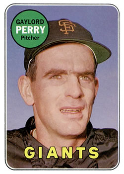 1969 Topps #485 Gaylord Perry Front