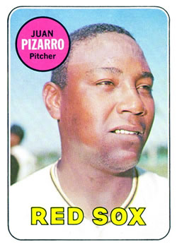 1969 Topps #498 Juan Pizarro Front