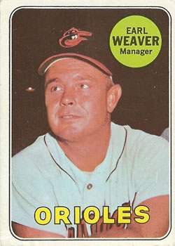 1969 Topps #516 Earl Weaver Front
