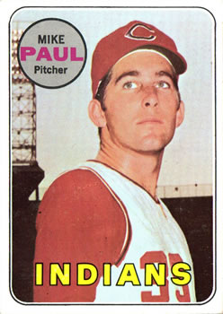 1969 Topps #537 Mike Paul Front