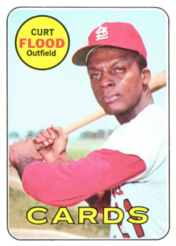 1969 Topps #540 Curt Flood Front