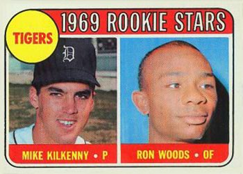 1969 Topps #544 Tigers 1969 Rookie Stars (Mike Kilkenny / Ron Woods) Front