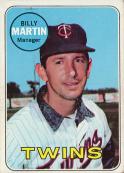 1969 Topps #547 Billy Martin Front
