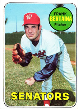1969 Topps #554 Frank Bertaina Front