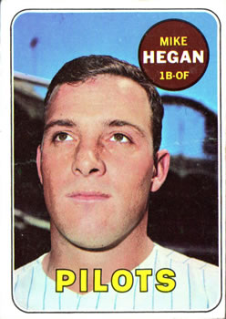 1969 Topps #577 Mike Hegan Front