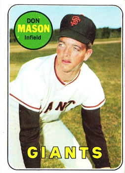 1969 Topps #584 Don Mason Front