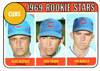 1969 Topps #602 Cubs 1969 Rookie Stars (Alec Distaso / Don Young / Jim Qualls) Front