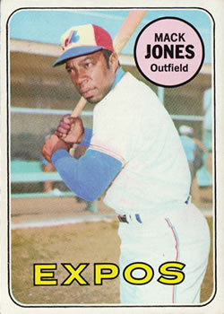 1969 Topps #625 Mack Jones Front