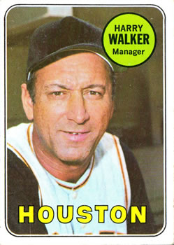 1969 Topps #633 Harry Walker Front
