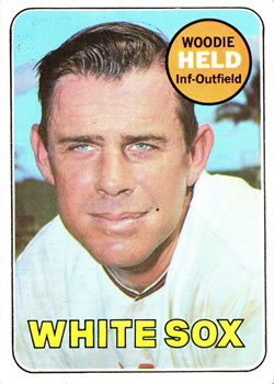 1969 Topps #636 Woodie Held Front