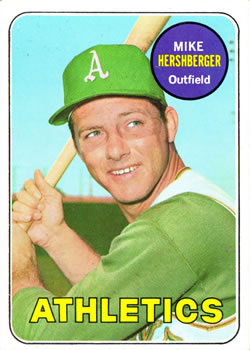1969 Topps #655 Mike Hershberger Front