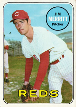 1969 Topps #661 Jim Merritt Front