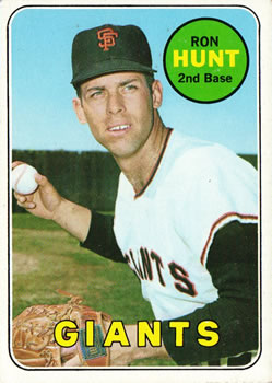 1969 Topps #664 Ron Hunt Front