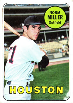 1969 Topps #76 Norm Miller Front